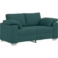 vidaXL Ensemble de Canapés 2 pcs Vert foncé 219 x 77 x 82 cm tissu
