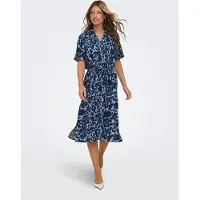 ONLY Robe-chemise 'ONLYasmin' bleu nuit / bleu clair