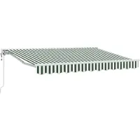 vidaXL Store électrique rétractable vert et blanc 3,5 x 2,5 m