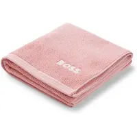 BOSS Serviette de toilette en coton avec logo brodé en contraste