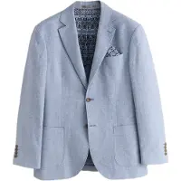 Next Veste de costume beige / crème / bleu clair / bleu foncé / marron