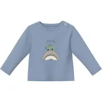 s.Oliver T-Shirt bleu fumé / anthracite / noir