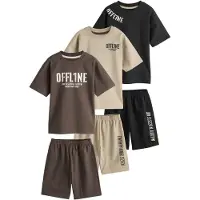 Next Pyjama chocolat / taupe / noir / blanc