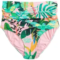Next Bas de bikini vert / vert clair / corail / rose