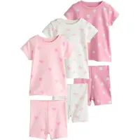 Next Pyjama rose / rose ancienne / rose clair / blanc naturel