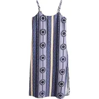 Next Robe d’été beige / bleu marine / violet foncé