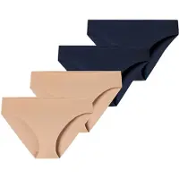 Schiesser Slip ' Invisible Light ' beige / nude / bleu nuit