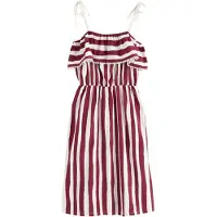 Next Robe d’été bordeaux / blanc