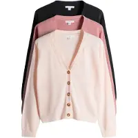 The Set Cardigan rosé / rose pastel / noir