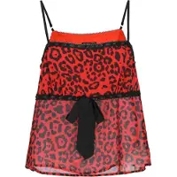 Faina Haut 'Festive' rouge / noir