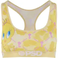 PSD Soutien-gorge de sport 'Tweety Lux' jaune / jaune clair / orchidée / blanc