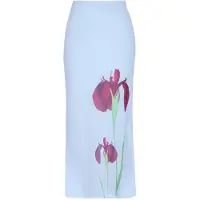Usha Jupe bleu clair / vert / rouge