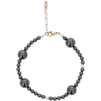 Usha Bracelet or rose / noir