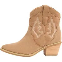Lipsy Bottes de cowboy sable