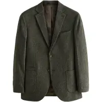 Next Veste de costume kaki / vert foncé