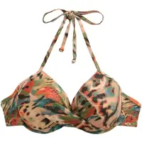 Next Hauts de bikini bleu cyan / orange / poudre / noir