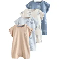 Next Barboteuse / body crème / camel / bleu-gris / bleu clair