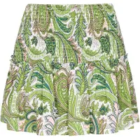 IZIA Jupe 'Festival' pétrole / kiwi / rosé / blanc