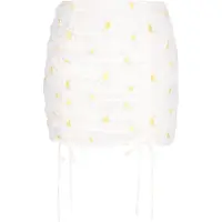 Mymo Jupe 'Young Fashion' jaune / blanc cassé