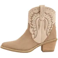 Lipsy Bottes de cowboy écru / sable