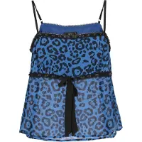Faina Haut 'Festive' bleu / noir