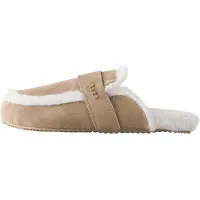 Self. Pantoufle beige / blanc