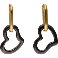 Mymo Boucles d'oreilles or / noir