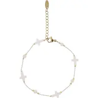 MyMo ROCKS Bracelet or / blanc