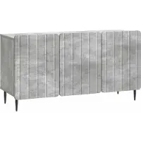 vidaXL Meuble TV gris béton 99 x 34,5 x 52 cm en aggloméré