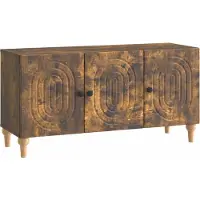vidaXL Meuble TV en chêne fumé 99 x 34,5 x 50 cm, aggloméré