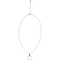 Usha WHITE LABEL Chaîne argent / blanc