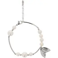Usha Bracelet argent / blanc