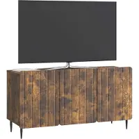vidaXL Meuble TV en chêne fumé 99 x 34,5 x 52 cm, aggloméré