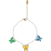Mymo Bracelet bleu / or / vert / blanc