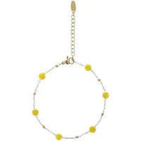 IZIA Bracelet jaune / or