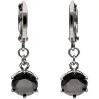 MyMo ROCKS Boucles d'oreilles noir / argent