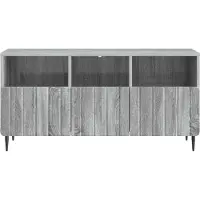vidaXL Meuble TV Sonoma gris 102 x 34,5 x 50 cm en aggloméré