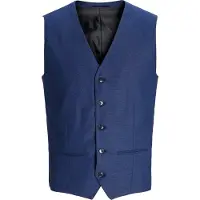 Jack & Jones Gilet de costume bleu cobalt