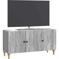 vidaXL Meuble TV , gris Sonoma, 99 x 34,5 x 50 cm, aggloméré