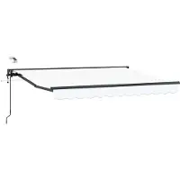 vidaXL Store électrique rétractable blanc 3 x 2,5 m
