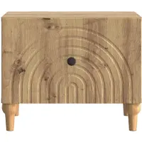vidaXL Table basse en chêne Artisan 49 x 50 x 40 cm, bois d'ingénierie