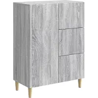 vidaXL Buffet Sonoma gris 66 x 34,5 x 90 cm en aggloméré
