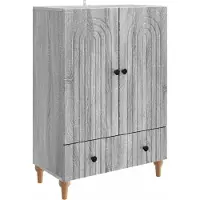 vidaXL Buffet Sonoma gris 66 x 34,5 x 95 cm en aggloméré