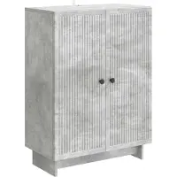 vidaXL Buffet gris béton 66 x 34,5 x 90 cm en aggloméré