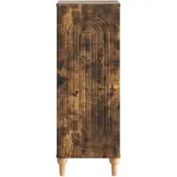 vidaXL Buffet en chêne fumé 33 x 34,5 x 90 cm, aggloméré