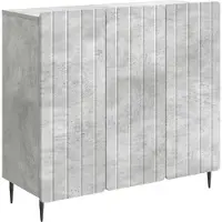 vidaXL Buffet gris béton 89 x 34,5 x 82 cm en aggloméré