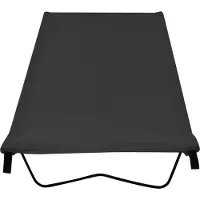 vidaXL Lit de camping 180x60x19 cm tissu Oxford et acier noir