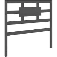 vidaXL Tête de lit Gris 105,5x4x100 cm Pin massif