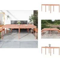 vidaXL Table de jardin 203,5x100x76 cm Bois massif Douglas - Tables de jardin
