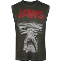JAWS Débardeur de - - Poster - S - M - pour Homme - gris foncé - Taille M